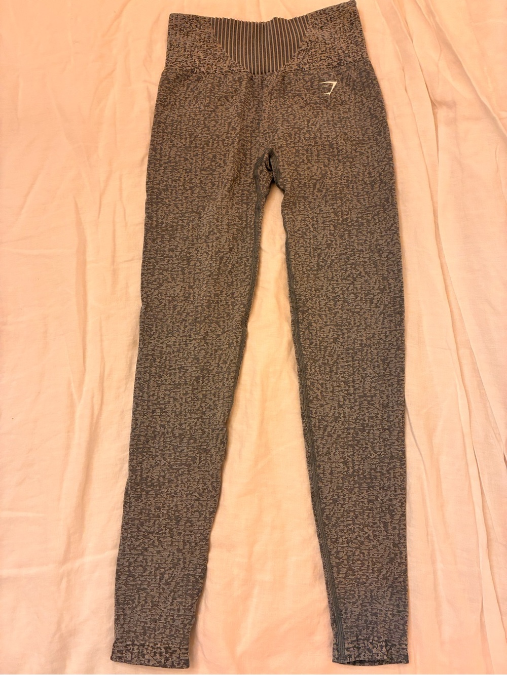 Gymshark Vital Seamless 2.0 High Rise Leggings Gray Marl Pants XS B8A3N